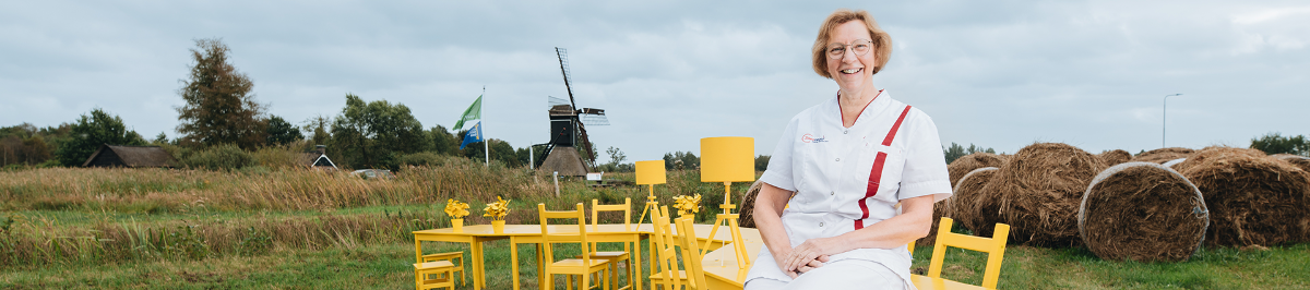 Lieske (revalidatieverpleegkundige) in de Weerribben in Steenwijkerland.
